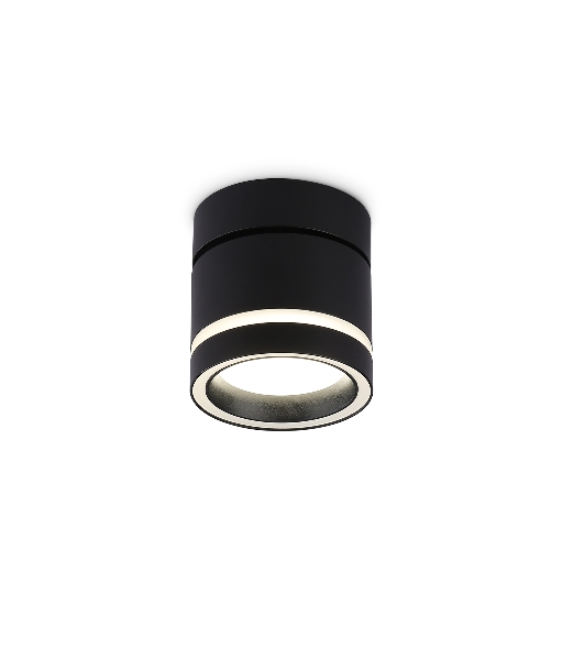 Светильник Ambrella light TA1445 BK/FR черный/белый матовый GX53 max 12W D85*90