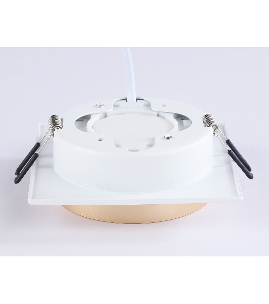 Светильник Ambrella light TN5230 WH/GD белый/золото GX53 max 12W 110*110*35
