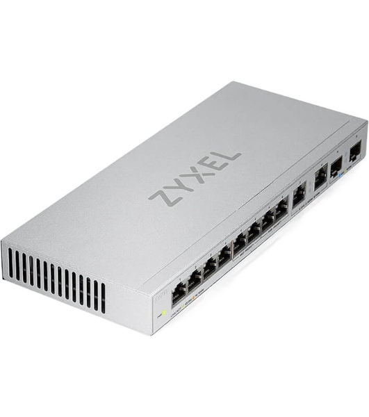 Коммутатор Zyxel XGS1010-12-ZZ0102F 8x1 Гбит/с 2x2.5 Гбит/с 2SFP+ неуправляемый