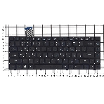 Клавиатура для ноутбука Acer Aspire One Cloudbook 14 AO1-431 черная, фото2