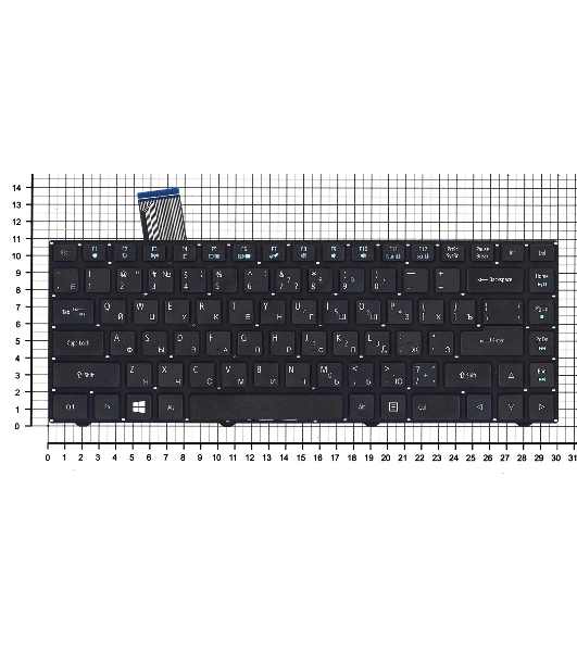 Клавиатура для ноутбука Acer Aspire One Cloudbook 14 AO1-431 черная