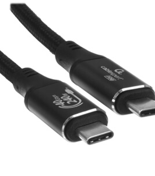 Кабель USB4.0 Cablexpert CC-USB4-CMCM-BR-1.8M, Type-C/Type-C, 5А, 240Вт, PD3.1/QC4.0, 40Gbps, медь, Pro, 1.8м, черный, пакет