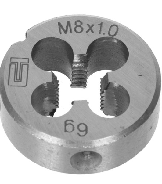 Плашка Сибртех М8 х 1,0 мм