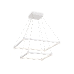 Подвесной светодиодный светильник Ambrella light FL5595/2+8 WH белый 60W 3000K/4200K/6400K 600*600*1300 (без ПДУ), фото9