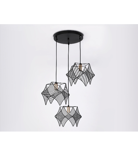 Светильник Ambrella light TR8427/3 BK/GD черный/золото E14/3 max 40W D510*1000