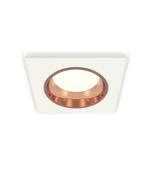 Комплект встраиваемого светильника Ambrella light XC6520005 SWH/PPG белый песок/золото розовое полированное MR16 GU5.3 (C6520, N6114)