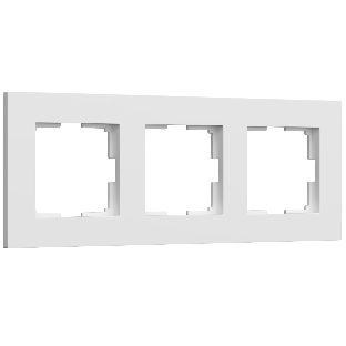 Рамка на 3 поста Slab (белый софт) W0032961