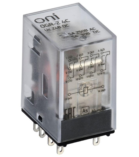 Реле общего назначения OGR-2 4C 24В DC ONI OGR-2-4C-DC24V
