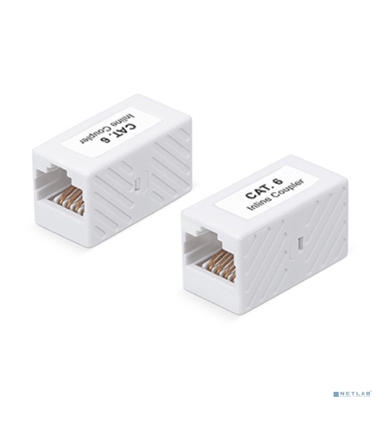 Проходной адаптер (coupler) Cabeus, RJ45(8p8c), кат. 6, неэкр., белый