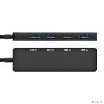 USB-концентратор 4-в-1 ExeGate DUB-4C/3 (кабель-адаптер USB Type C --> 4xUSB3.0, Plug&Play, черный), фото4