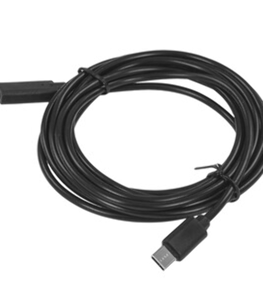 Кабель-удлинитель USB2.0 Cablexpert CCP-USB2-CMCF-3M, Type-C(М)/Type-C(F), 3А, 60Вт, PD/QC3.0, медь, Pro, 3м, черный, пакет