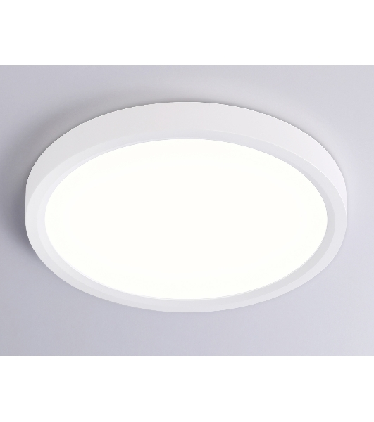 Светильник светодиодный ультратонкий Ambrella light FZ1901 WH белый IP54 13W 3000K-6500K CCT-переключатель D230*25 (Без ПДУ)