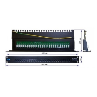 Патч-панель Lanmaster TWT-PP25TEL45 19' 1U 25xRJ-12 UTP
