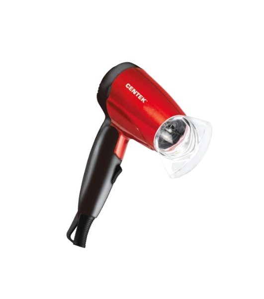 Фен Centek CT-2230 RBL красный/черный, 1200 Вт, компактный