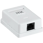 Настенная информационная розетка RJ45 8P8C, кат.5Е, UTP, 1-порт, белая , фото6