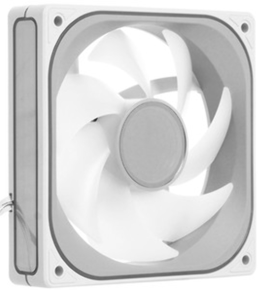 Вентилятор для корпуса JONSBO ZF-120W (120x120x25мм, 4-pin PWM, ARGb, 61.0CFM, 28.9dBA, 1500RPM, белый, 3pcs)
