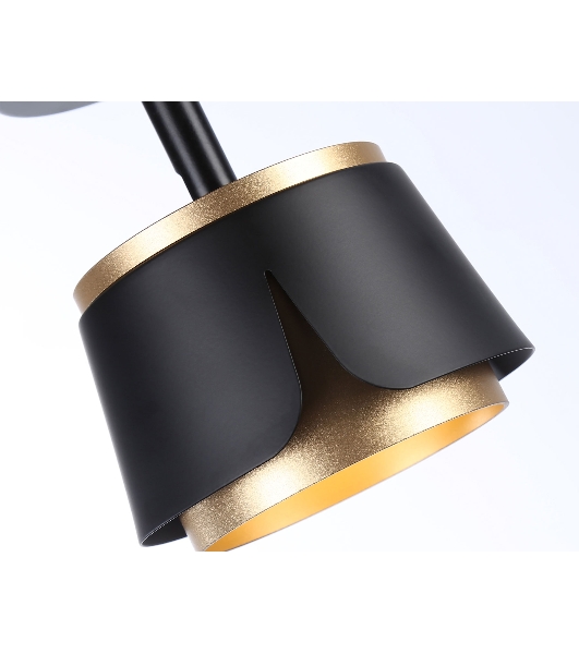 Светильник Ambrella light TN71227 BK/GD черный/золото GX53 D100*147
