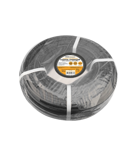 Кабель греющий саморегулирующийся PROconnect экранированный SRF24-2CR/SRL24-2CR (24 Вт/1 м), 50 м
