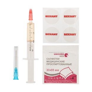 Смазка для кулеров (вентиляторов) Rexant SX-3, шприц 2 мл