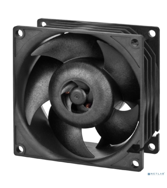Комплект вентиляторов для корпуса Arctic S8038-7K (4 Pack) черный, 80 мм, 7000 об/мин, 4 pin