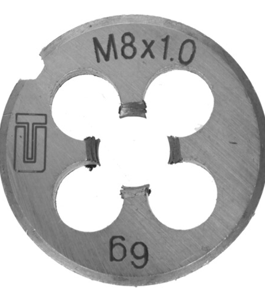 Плашка Сибртех М8 х 1,0 мм