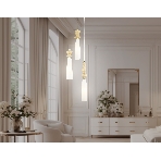 Светильник Ambrella light LH75367/3 GD/WH золото/белый G9*3 max 28W D270*1500, фото3