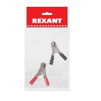 Зажим крокодил Rexant, длина 50 мм, ток 10A, 2 шт., пакет БОПП, фото2