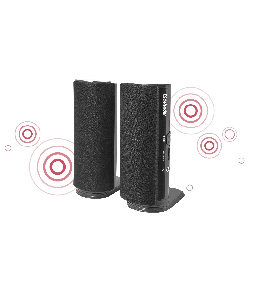 Акустическая система Defender SPK-210 2.0, 2x2W, разъем для наушников 65210
