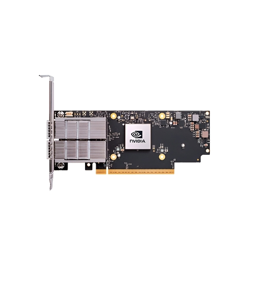Сетевая карта Infiniband NVIDIA ConnectX-7 HHHL Adapter Card, 200GbE (default mode)/NDR200 IB, Dual-port QSFP112, PCIe 5.0 x16 with x16 PCIe extension option, Crypto D isabled, Secure Boot Enabled, Tall bracket
