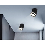 Светильник Ambrella light TA1445 BK/FR черный/белый матовый GX53 max 12W D85*90, фото3