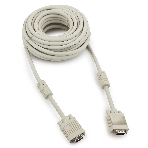 Кабель Gembird/Cablexpert VGA Premium, 15M/15M, 10м, серый, тройной экран, феррит.кольца, фото 1