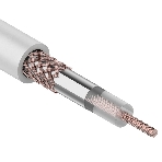 Кабель коаксиальный Rexant RG-58 A/U, 50 Ом, Cu/Al/Cu 64%, бухта 100 м, белый, фото 1