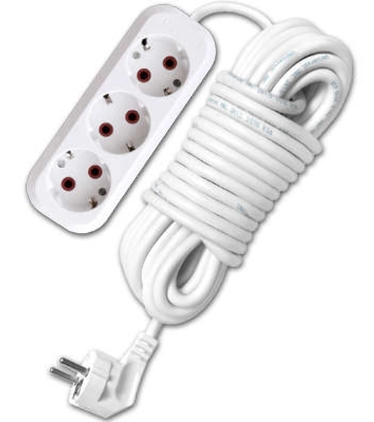 Удлинитель 3х5 м с заземл. 10А IP20 У10-554 ПВС 3х0.75 UNIVersal 554-05