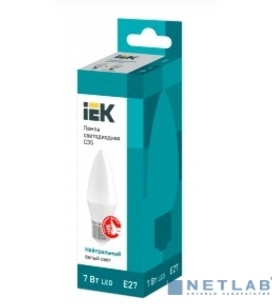 Лампа светодиодная IEK LLE-C35-7-230-40-E27 ECO C35 свеча 7Вт 230В 4000К E27