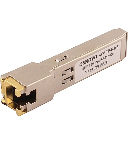 Трансивер OSNOVO Медный SFP модуль GE, до 1,25 Гбит/с, до 100м