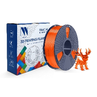 Филамент NVPrint PLA+ Trasparent Orange для 3D печати диаметр 1.75мм длина 330 метров масса 1 кг