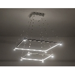 Подвесной светодиодный светильник Ambrella light FL5595/2+8 WH белый 60W 3000K/4200K/6400K 600*600*1300 (без ПДУ), фото4