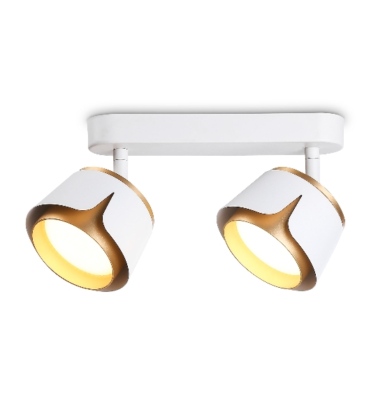 Светильник Ambrella light TN71229/2 WH/GD белый/золото GX53/2 220*100*147