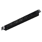 Аксессуар ЦМО Блок розеток Rem-10 без шнура с инд., 10 IEC 60320 C13, вход IEC 60320 C14, 10A, алюм., 19' (R-10-10C13-I-440-Z), фото 1
