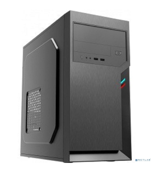 Компьютерный корпус с блоком питания 450Вт. Case Foxline FL-702, mATX, 1x5.25EXT, 1x3.5EXT, 2x3.5INT, 2xUSB 2.0, HDA, w/o FAN, w/450W ATX PSU, w/1.2m EU pwr cord