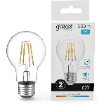Лампа светодиодная филаментная Gauss Filament 7Вт цок.:E27 груша св.свеч.бел.нейт. (упак.:10шт), фото6