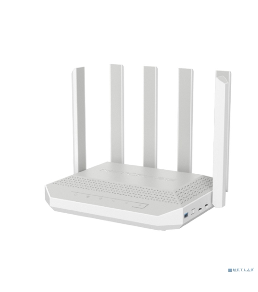 Мультигигабитный интернет-центр Netcraze Hero 5G (NC-4110) с модемом 5G, двумя слотами для SIM-карт, Mesh Wi-Fi 6 AX3000, Smart-коммутатором 1×2.5G и 4×1G, многофункциональными портами USB 3.0 и 2.0