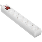 Сетевой фильтр Buro 600SH-5-W 5 м, 6 розеток, белый, коробка, фото5