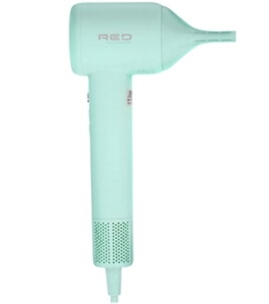 Фен Red Solution F572 зеленый/мятный, 1400 Вт, компактный, ионизация