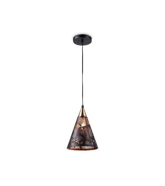 Светильник Ambrella light TR8431 BK/FGD черный/золото E27 max 40W D180*800