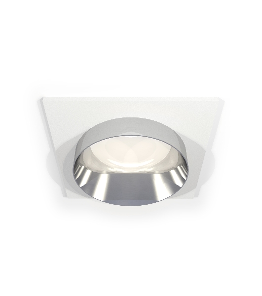 Комплект встраиваемого светильника Ambrella light XC6520022 SWH/PSL белый песок/серебро полированное MR16 GU5.3 (C6520, N6132)