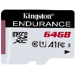 Флеш карта microSD 64Gb Kingston microSDНC Class 10 A1 UHS-I Endurance 95R/30W Card Only, фото 1