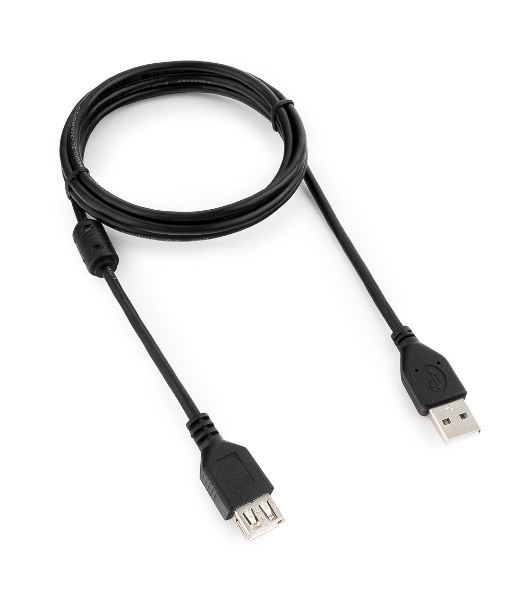 Кабель Gembird PRO USB 2.0 удлинительный 1.8м AM/AF позол.конт., фер.кол., пакет