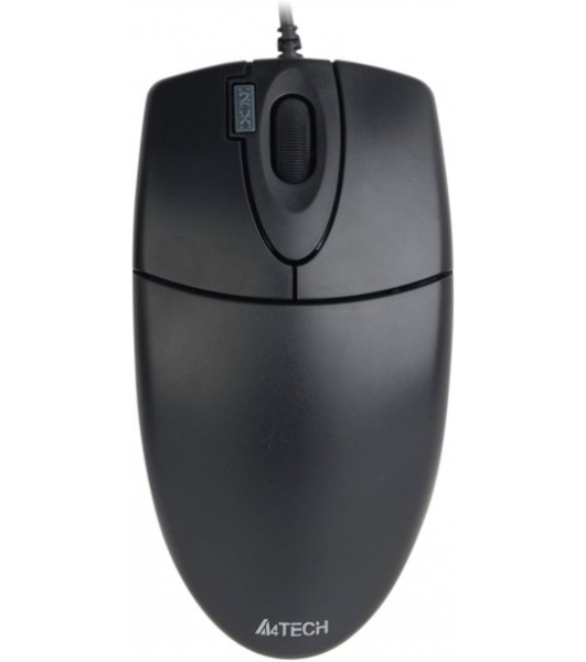 Мышь проводная A4Tech OP-620D черный, 1000 dpi, USB, кнопки - 4