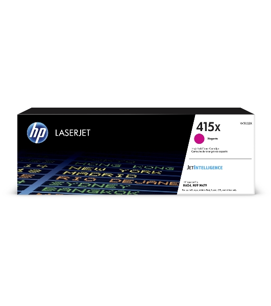 Картридж лазерный HP 415X W2033X пурпурный для HP LJ M454/MFP M479 (6000 стр.)